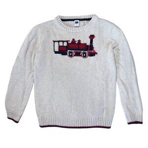 Janie and Jack Boys Train Sweater, sz 7